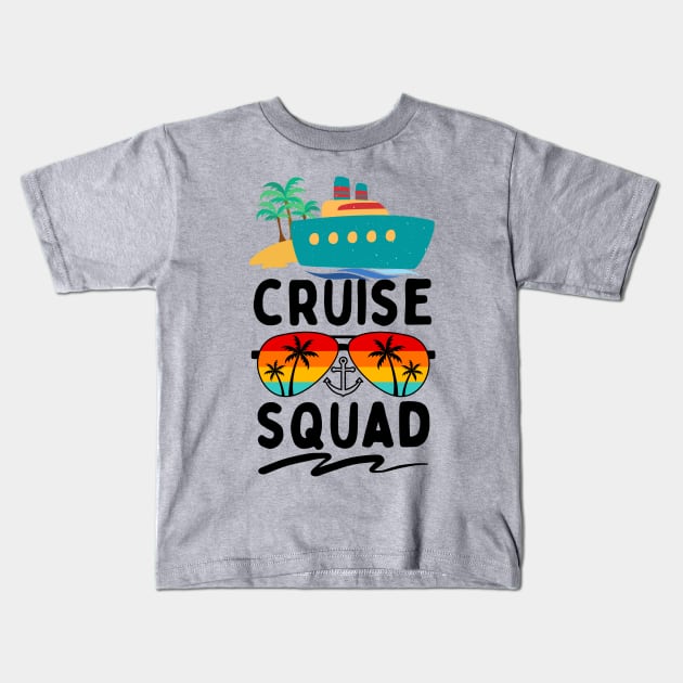 Cruise Squad Vacation Family Matching 2023 Kids T-Shirt by Teewyld